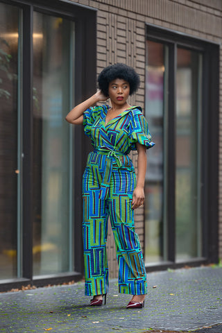 Odette Blue Jumpsuit Apparel & Accessories