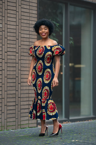 Nomfundo Midi Smocked Dress