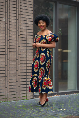 Nomfundo Midi Smocked Dress