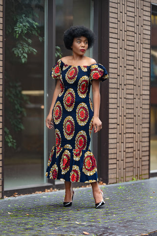 Nomfundo Midi Smocked Dress