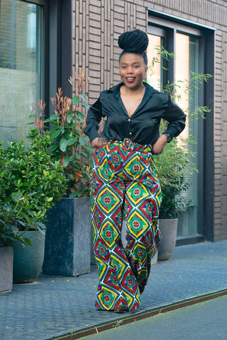 ESHE MULTICOLOUR PALAZZO TROUSER