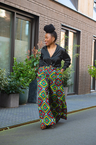 ESHE MULTICOLOUR PALAZZO TROUSER