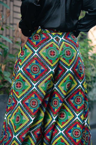 ESHE MULTICOLOUR PALAZZO TROUSER