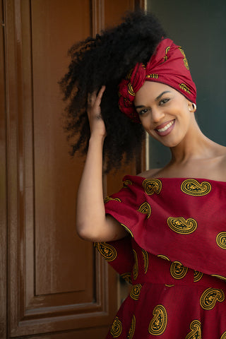 Oyin Red And Yellow Dress Dresses