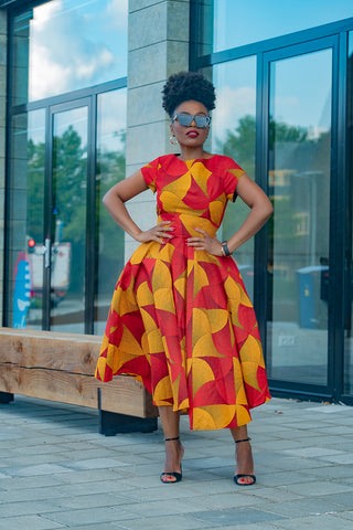 MARIGOLD FLARE DRESS