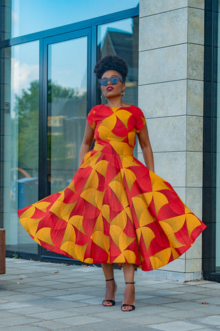 MARIGOLD FLARE DRESS