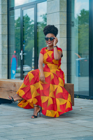 MARIGOLD FLARE DRESS