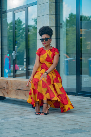 MARIGOLD FLARE DRESS