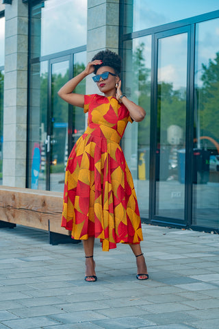 MARIGOLD FLARE DRESS