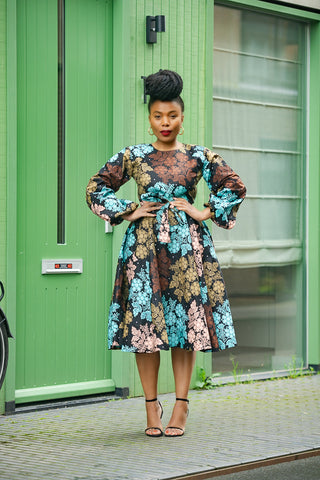 MARIAMA MULTICOLOURED DRESS.