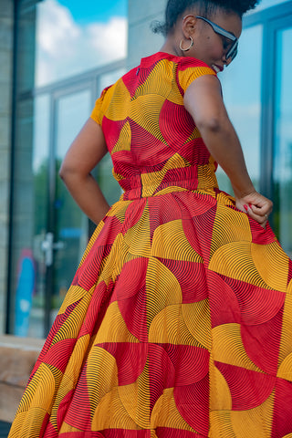 MARIGOLD FLARE DRESS