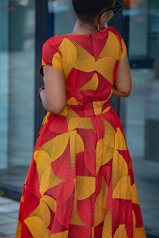 MARIGOLD FLARE DRESS