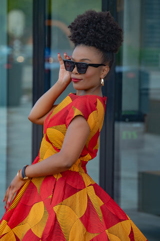MARIGOLD FLARE DRESS