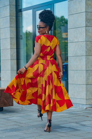 MARIGOLD FLARE DRESS
