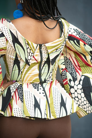 Zinitha Flair Floral Gold Top