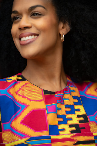 Tendai Multicoloured Kente Dress Apparel & Accessories
