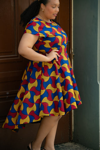 Antonia Multicoloured High Low Dress Dresses