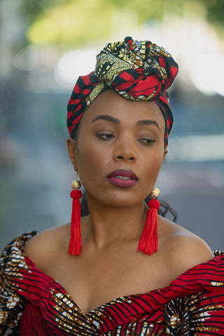 ANAN RED HEADWRAP