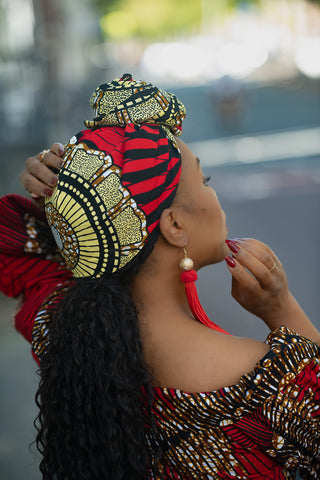 ANAN RED HEADWRAP