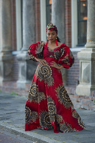 ANAN RED HEADWRAP
