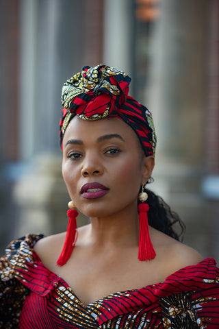 ANAN RED HEADWRAP