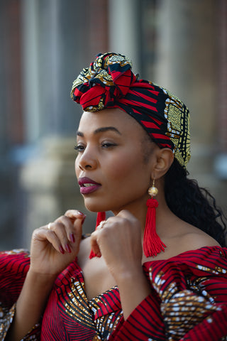 ANAN RED HEADWRAP