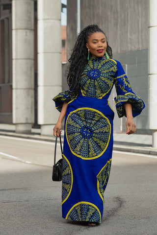 LEONA BLUE DRESS Dresses