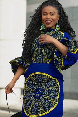 LEONA BLUE DRESS Dresses