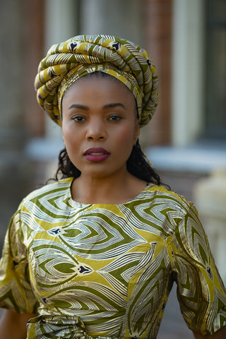 OLUCHI GOLD TURBAN