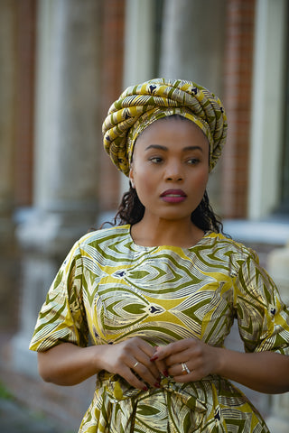 OLUCHI GOLD TURBAN
