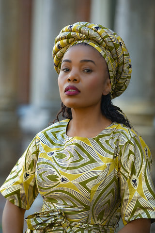 OLUCHI GOLD TURBAN