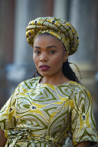 OLUCHI GOLD TURBAN