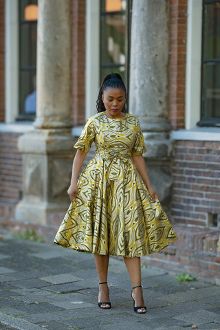 OLUCHI GOLD DRESS