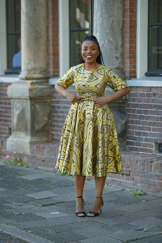OLUCHI GOLD DRESS