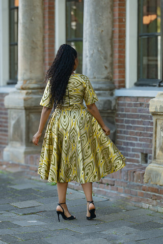 OLUCHI GOLD DRESS