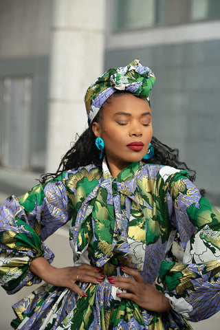RHONDA GREEN HEADWRAP HEADWRAPS
