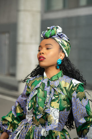 RHONDA GREEN HEADWRAP HEADWRAPS