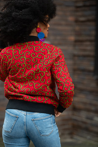 Amma Red Multiway Jacket