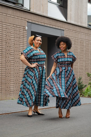 Peju Tribal Blue Dress Dresses
