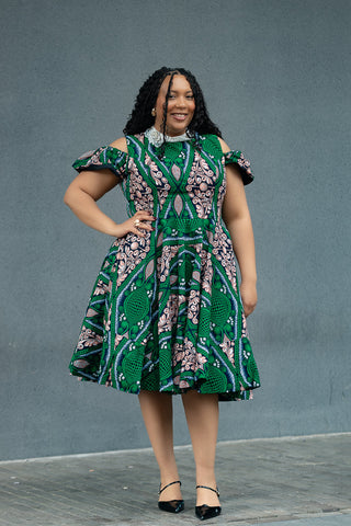 RUBY GREEN LACE COLLAR DRESS Women’s Dress