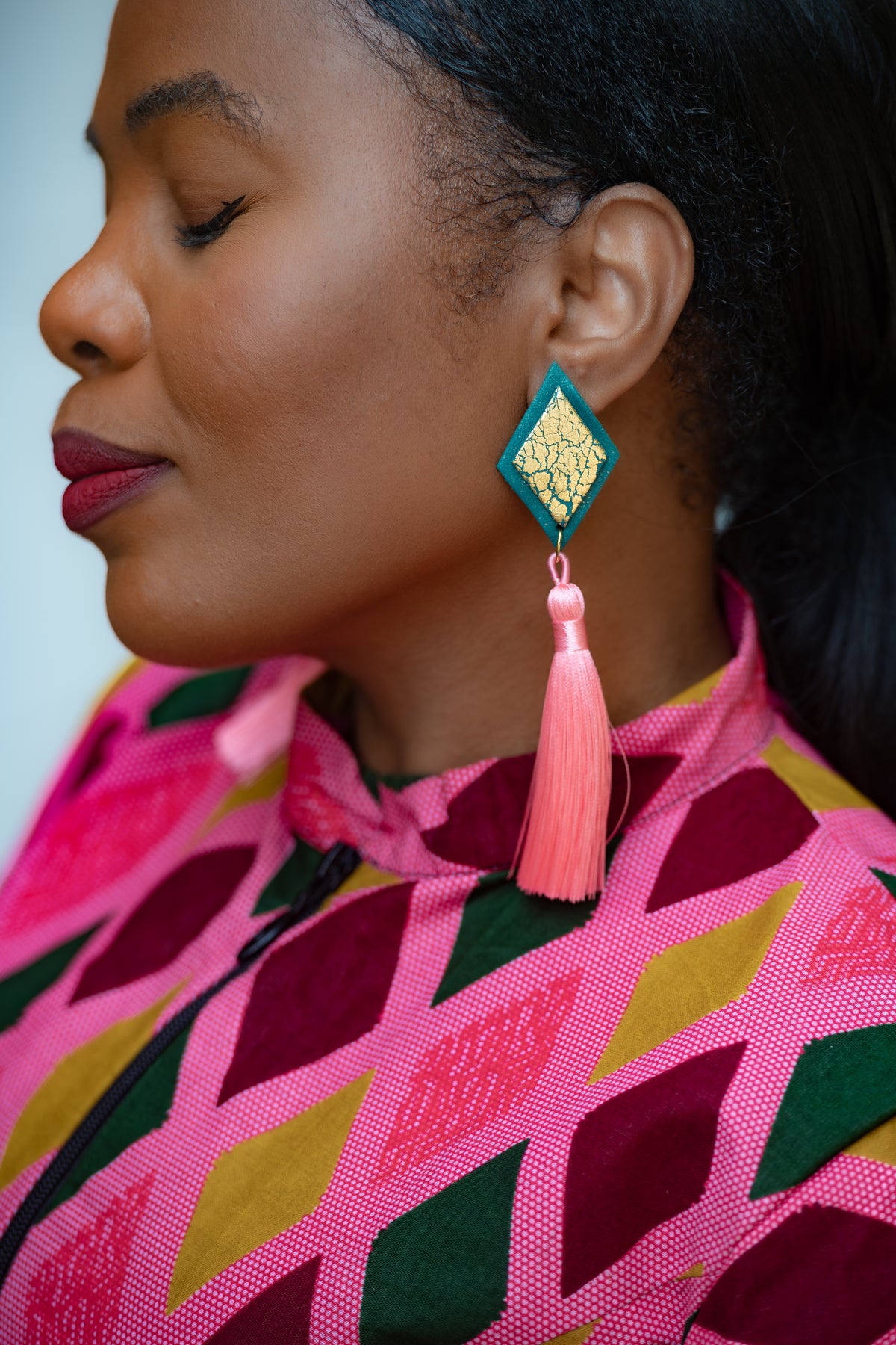 Tiwa Pink Set Earrings