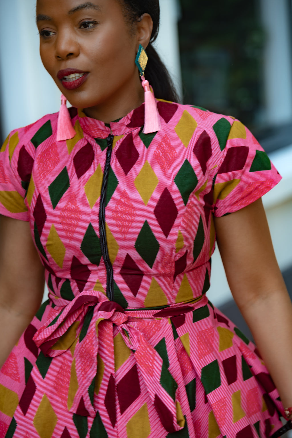 Tiwa Pink Set Earrings