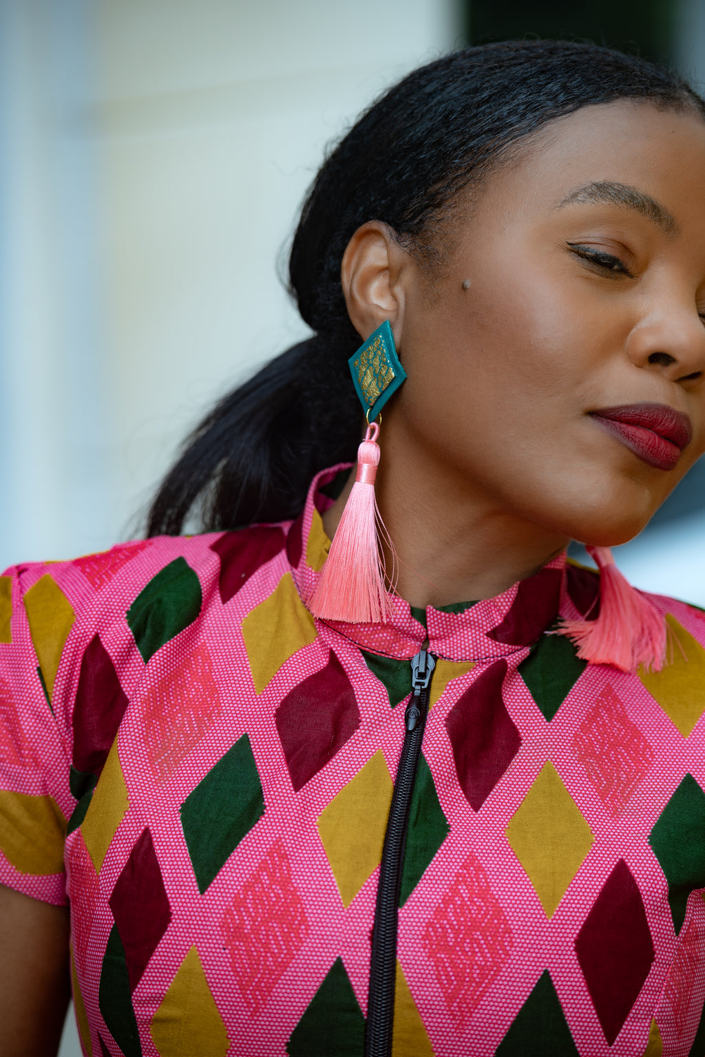 Tiwa Pink Set Earrings