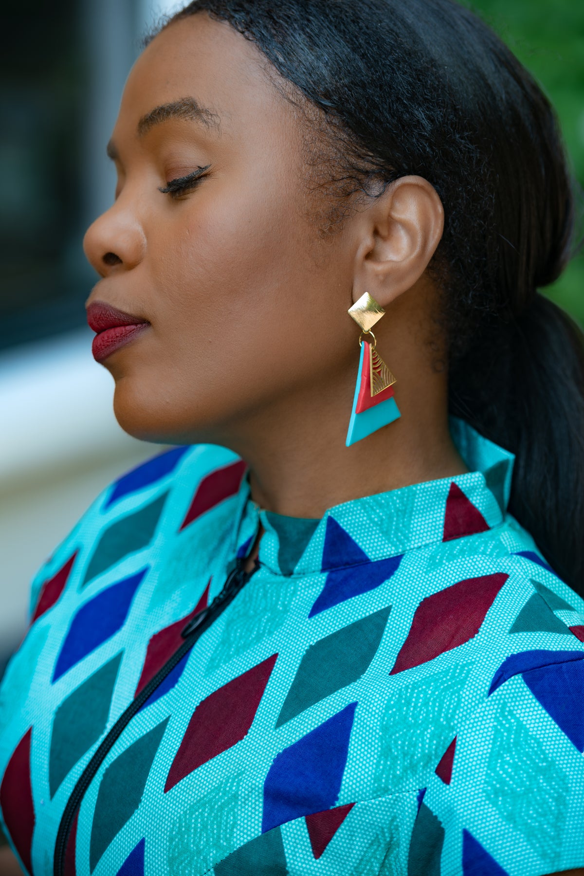 Tiwa Blue Set Earrings