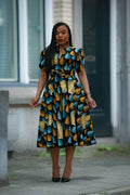 Beverly African Print Midi Dress
