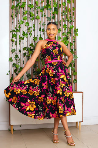 Didi Midaxi African Print Dress Dresses