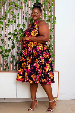 Didi Midaxi African Print Dress Dresses