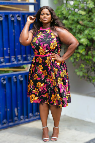 Didi Midaxi African Print Dress Dresses
