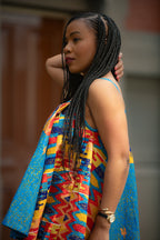 African print multicolor Women's Top