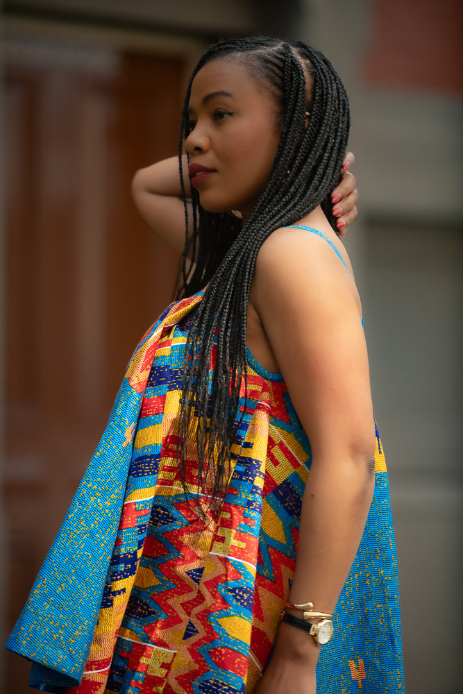 African print multicolor Women's Top
